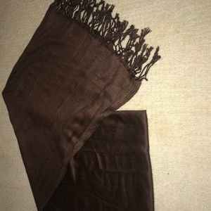 Brown Pashmina Scarf / Wrap 100% Pashmina Wool